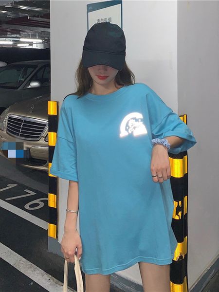 2021 new summer korean style girlfriend reflective pattern clothing of five sleeves short women's t-shirt bm11, White
2021 new summer korean style girlfriend reflective pattern clothing of five sleeves short women's t-shirt bm11, White