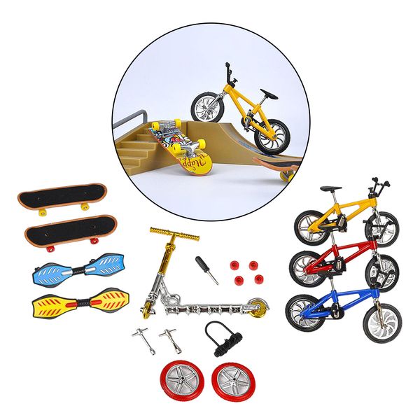 alloy and plastic finger toys set 1:18 skateboard bike scooter swing board with accessories
alloy and plastic finger toys set 1:18 skateboard bike scooter swing board with accessories
