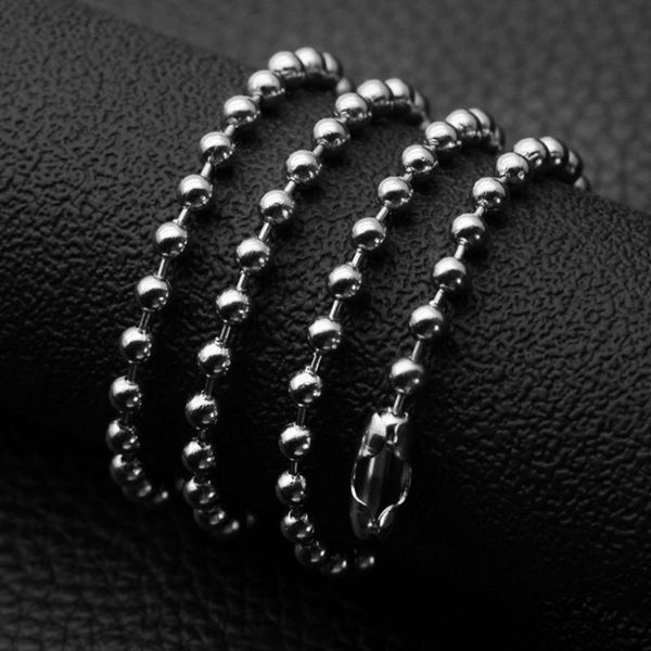 2021 new style 3.2mm wave bead chain necklaces for women charm jewelry gifts wholesale 60cm stainless steel men collier femme, Silver
2021 new style 3.2mm wave bead chain necklaces for women charm jewelry gifts wholesale 60cm stainless steel men collier femme, Silver