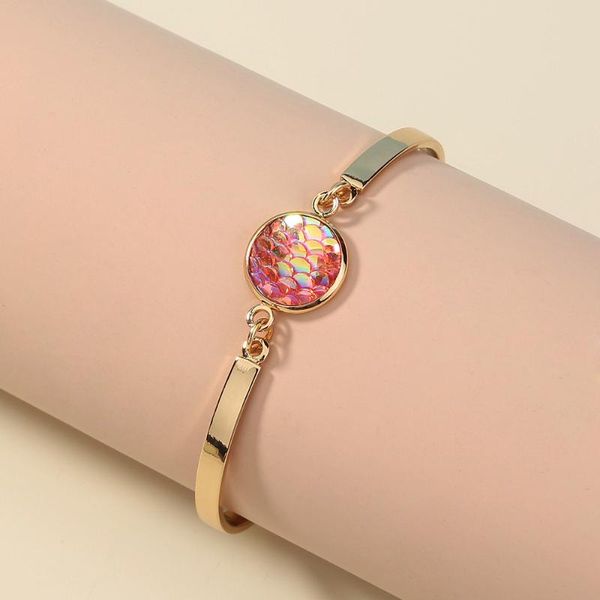 cross border selling color resin fish scale bracelet accessories in europe and america, Golden;silver
cross border selling color resin fish scale bracelet accessories in europe and america, Golden;silver