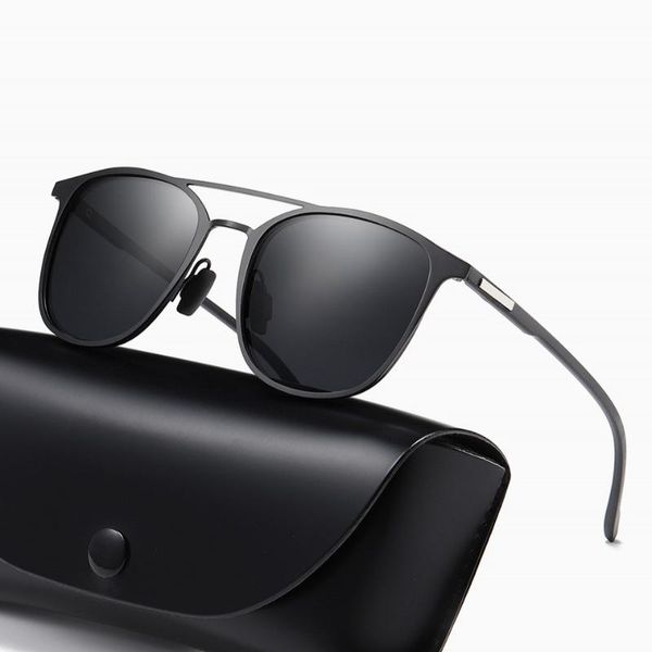sunglasses hdsunfly fashion polarized men women driving sun glasses alloy+tr frame brand designer eyewear for male goggle uv400, White;black