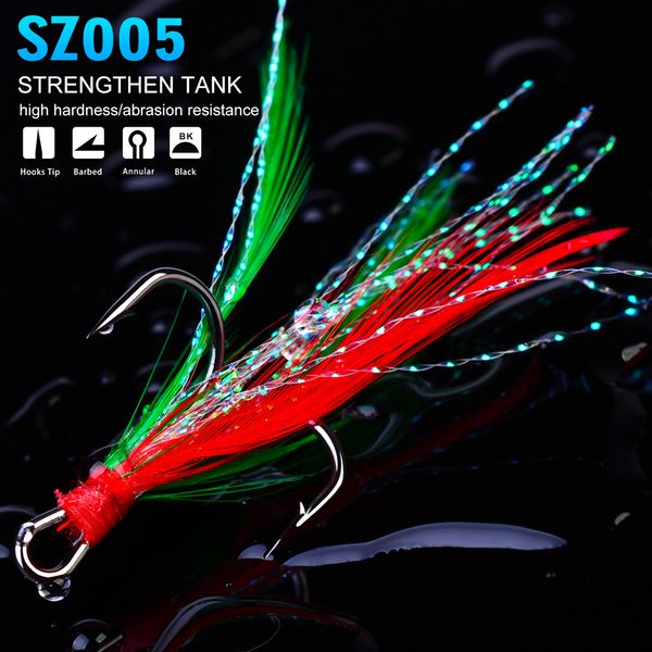 100pcs/lot new fishhook high carbon steel treble hooks 2#/4#/6#/8#10# black / red color fishing hook with feather fishing tackle
100pcs/lot new fishhook high carbon steel treble hooks 2#/4#/6#/8#10# black / red color fishing hook with feather fishing tackle