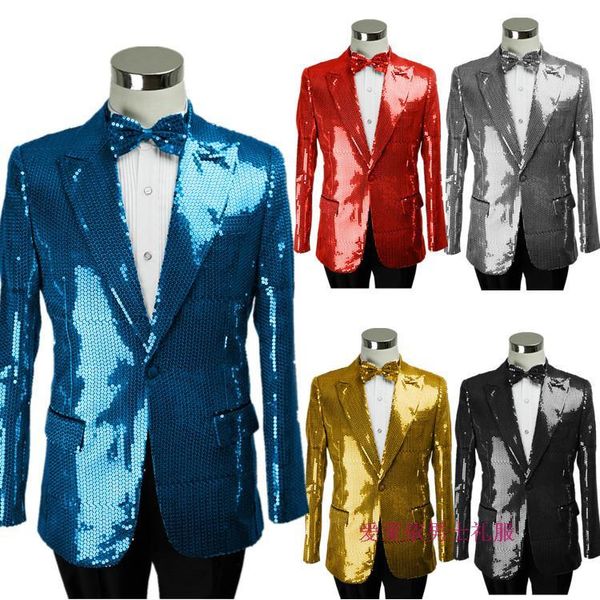 s-5xl new 2020 men's clothing fashion slim plus size paillette suit set formal dress male suit plus size singer costumes, White;black
s-5xl new 2020 men's clothing fashion slim plus size paillette suit set formal dress male suit plus size singer costumes, White;black