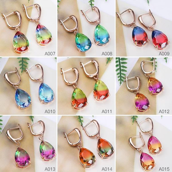 shuangr women rhinestone cz crystal hoop earrings colorful stone waterdrops earrings for girl jewelry christmas party gift, Golden;silver
shuangr women rhinestone cz crystal hoop earrings colorful stone waterdrops earrings for girl jewelry christmas party gift, Golden;silver