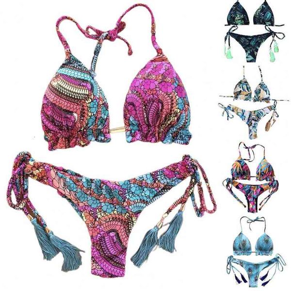 bikinis suit women swimwear floral print push up halter bra briefs bikini set swimsuit swimming bathing suit beach wear, White;black
bikinis suit women swimwear floral print push up halter bra briefs bikini set swimsuit swimming bathing suit beach wear, White;black