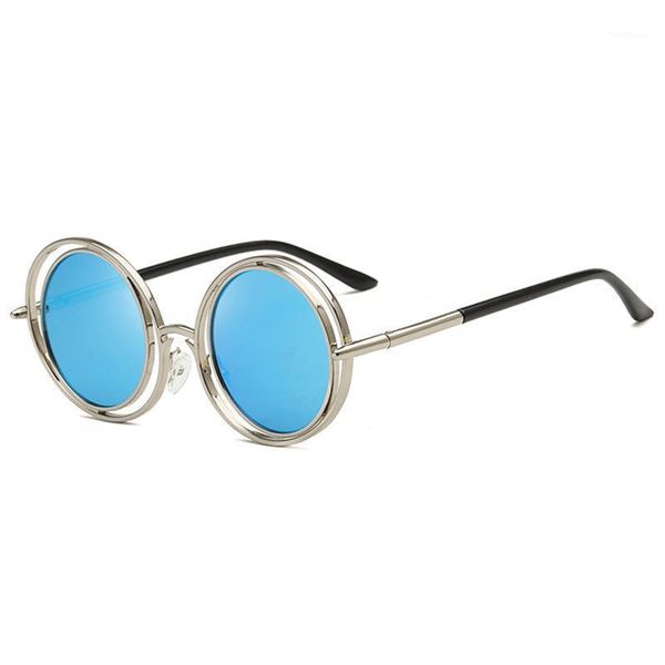 women round metal double circle personalized sunglasses new round sunglasses men oversized blue1, White;black
women round metal double circle personalized sunglasses new round sunglasses men oversized blue1, White;black