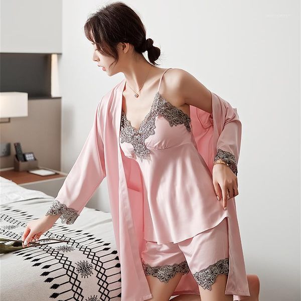 female 3pcs sleep set silky satin nightgown kimono bathrobe gown lace nightdress intimate lingerie sleepwear home clothes1, Black;red
female 3pcs sleep set silky satin nightgown kimono bathrobe gown lace nightdress intimate lingerie sleepwear home clothes1, Black;red