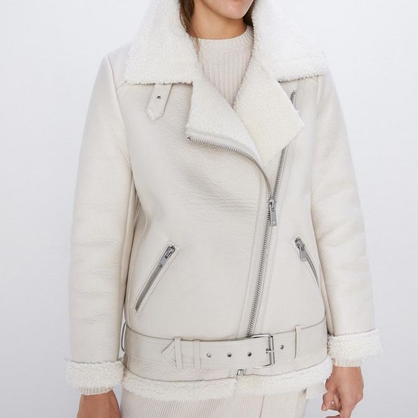 ly varey lin winter faux lamb leather jacket women faux leather lambs wool fur collar pu moto zipper jacket warm thick outerwear lj201127, Black
ly varey lin winter faux lamb leather jacket women faux leather lambs wool fur collar pu moto zipper jacket warm thick outerwear lj201127, Black