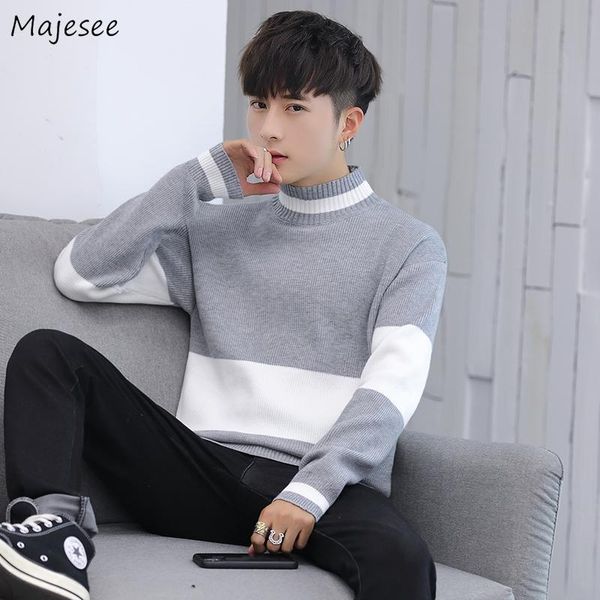 men's sweaters men half turtleneck pullover patchwork slim knitted basic all-match simple plus size 3xl korean fahsion style trendy, White;black
men's sweaters men half turtleneck pullover patchwork slim knitted basic all-match simple plus size 3xl korean fahsion style trendy, White;black