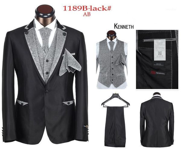 italy brand men 5pcs wedding suit high-end tuxedos wedding suits black/white/silver/brown, White;black
italy brand men 5pcs wedding suit high-end tuxedos wedding suits black/white/silver/brown, White;black
