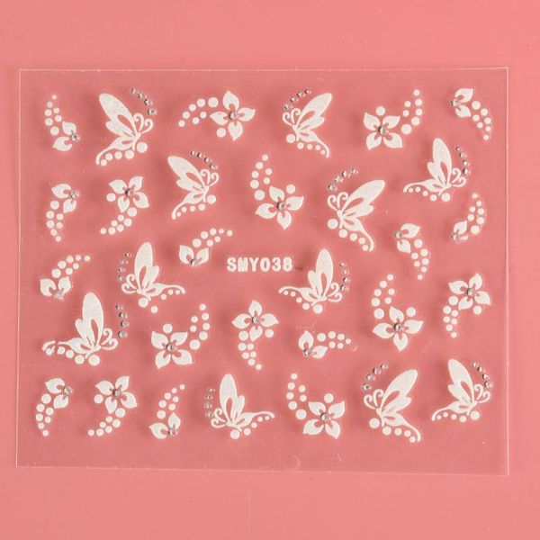 stickers & decals 1 sheet charming nail flowers butterflies rhinestone white lace 3d nails sticker art decoration accessories, Black
stickers & decals 1 sheet charming nail flowers butterflies rhinestone white lace 3d nails sticker art decoration accessories, Black