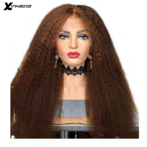t 6'' part brown kinky straight lace front hair for women remy brazilian 150% natural preplucked yaki human wigs, Black;brown
t 6'' part brown kinky straight lace front hair for women remy brazilian 150% natural preplucked yaki human wigs, Black;brown