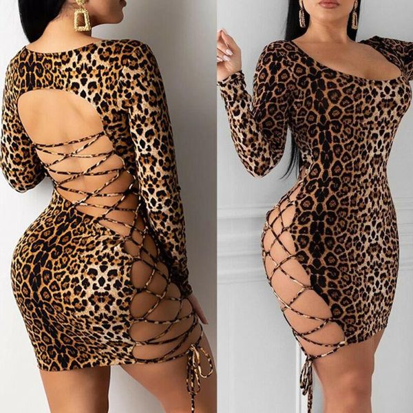 meihuida women leopard mini dress long sleeve o-neck backless skinny stretch short dresses night club wear, Black;gray
meihuida women leopard mini dress long sleeve o-neck backless skinny stretch short dresses night club wear, Black;gray