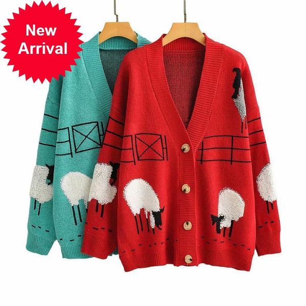 2021 new runway autumn christmas winter sweet feminine pretty animal jacquard nightgown cardigan coat loose clothes xxvc, White;black
2021 new runway autumn christmas winter sweet feminine pretty animal jacquard nightgown cardigan coat loose clothes xxvc, White;black