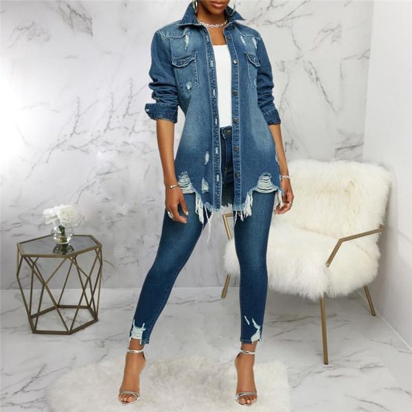 2021 new fashion autumn women's coat long sleeve irregular single row buttons denim jacket for vacation party travelling, Tan;black
2021 new fashion autumn women's coat long sleeve irregular single row buttons denim jacket for vacation party travelling, Tan;black