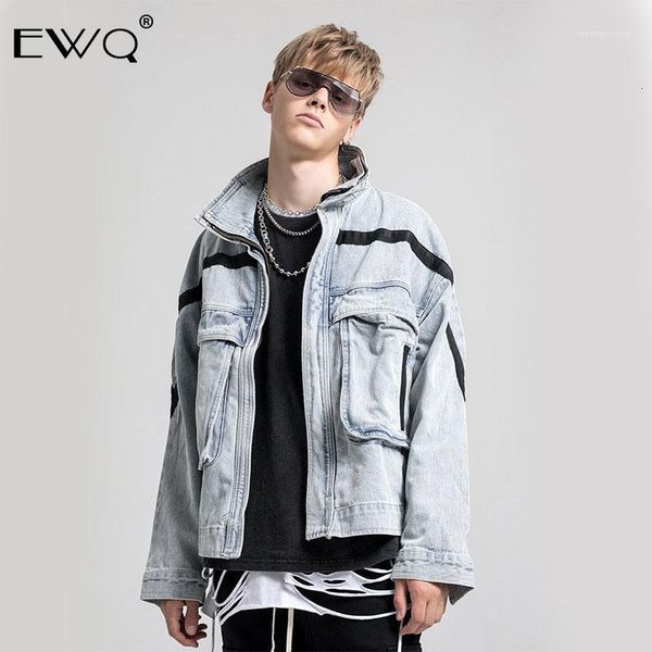 ewq / men's jackets 2019 autumn tide high street loose oversize short style denim coat with pockets for male and female 19h-a2071, Black;brown
ewq / men's jackets 2019 autumn tide high street loose oversize short style denim coat with pockets for male and female 19h-a2071, Black;brown