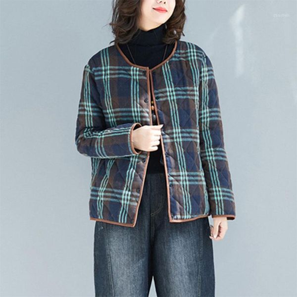 new arrival autumn arts style women long sleeve loose short coat all-matched casual single breasted cotton plaid jackets s641, Black;brown
new arrival autumn arts style women long sleeve loose short coat all-matched casual single breasted cotton plaid jackets s641, Black;brown