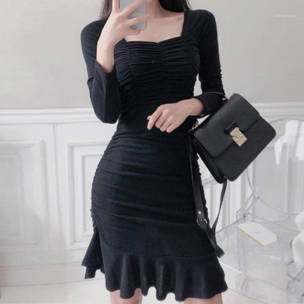 autumn winter black red bottoning women dresses draped ruffles bandage bodycon party mini wrap mermaid clothes vestidos1, Black;gray
autumn winter black red bottoning women dresses draped ruffles bandage bodycon party mini wrap mermaid clothes vestidos1, Black;gray