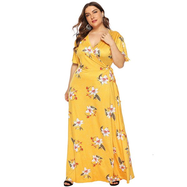 plus size dress summer women fashion v neck split short sleeve floral print boho beach dress maxi long wrap dresses
plus size dress summer women fashion v neck split short sleeve floral print boho beach dress maxi long wrap dresses