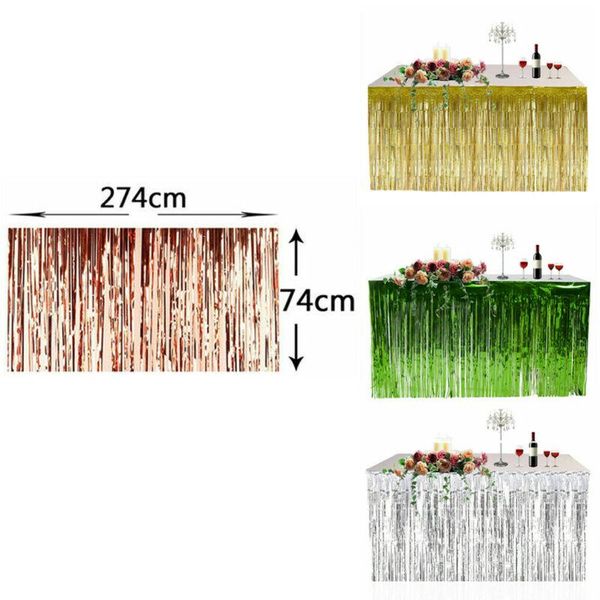 faroot 274 x 74cm party metallic fringe table skirt foil tinsel many tulle tutu tableware wedding decoration baby shower table
faroot 274 x 74cm party metallic fringe table skirt foil tinsel many tulle tutu tableware wedding decoration baby shower table