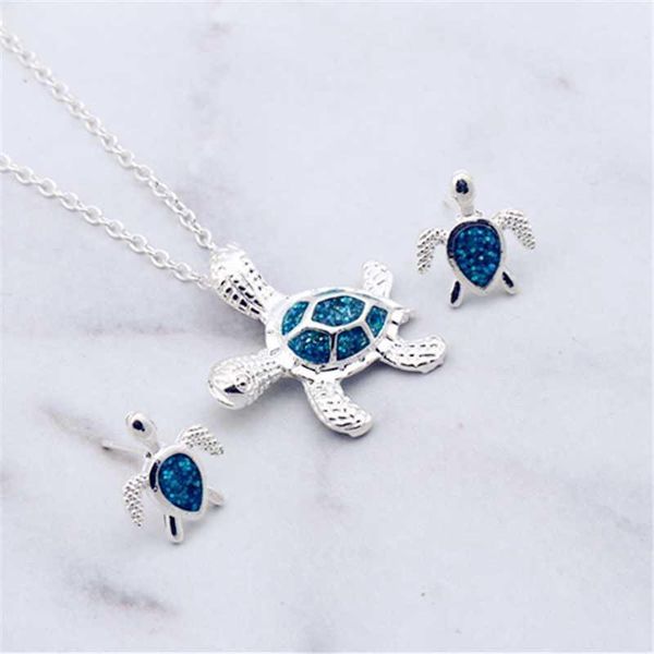 new silver suit earrings earrings pendant temperament female models wild turtle imitation opal necklace1
new silver suit earrings earrings pendant temperament female models wild turtle imitation opal necklace1