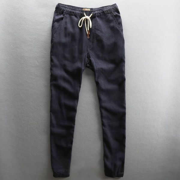2020 men spring summer fashion japan simple vintage style elastic waist cotton linen straight pant male casual slim fit trouser, Black
2020 men spring summer fashion japan simple vintage style elastic waist cotton linen straight pant male casual slim fit trouser, Black