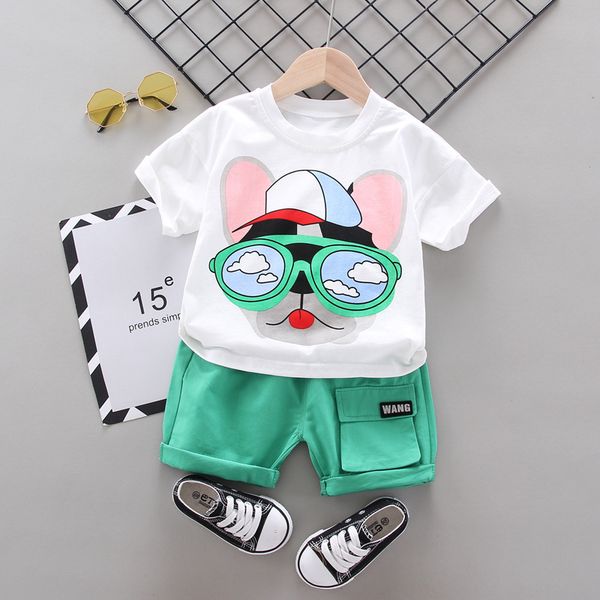 summer new korean style childrens cartoon short-sleeved shorts suit boys and girls round neck two-piece suit fashion fashion suit, White
summer new korean style childrens cartoon short-sleeved shorts suit boys and girls round neck two-piece suit fashion fashion suit, White