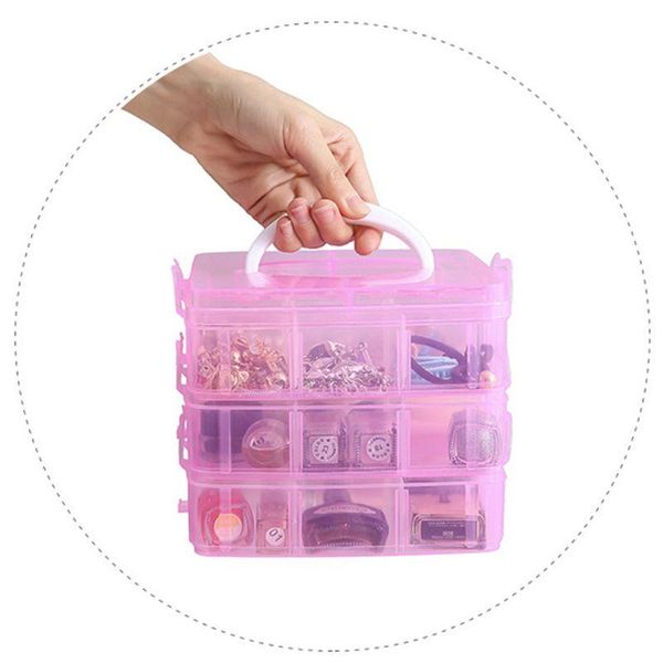transparent portable large jewelry organizer removable grids jewelry storage rings necklaces box container case display, Pink;blue
transparent portable large jewelry organizer removable grids jewelry storage rings necklaces box container case display, Pink;blue
