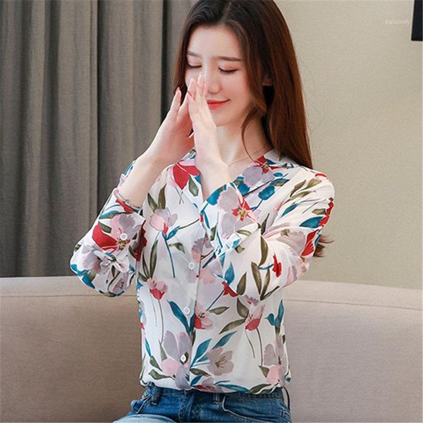 spring chiffon female blouses shirts korea floral peinted office blouse shirts loose sheer bottoming women blusas shirt1, White
spring chiffon female blouses shirts korea floral peinted office blouse shirts loose sheer bottoming women blusas shirt1, White