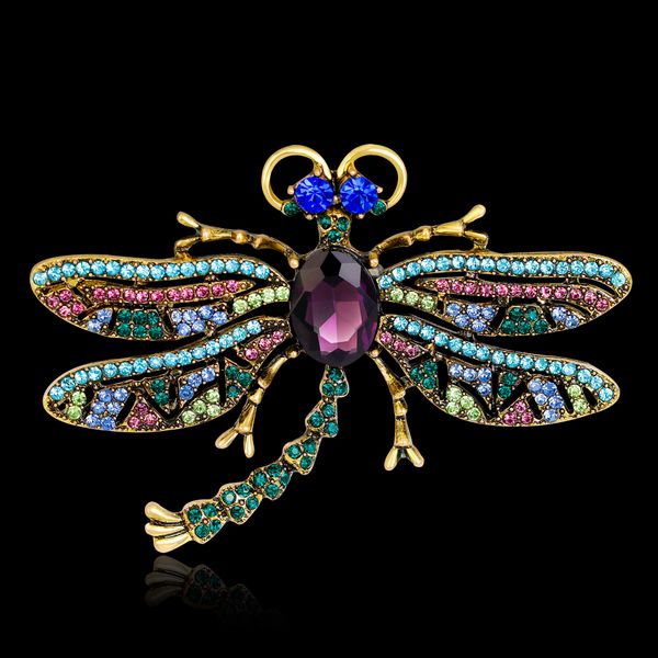 vintage big dragonfly brooches pins for women colorful shining crystal animal & insect scarf brooch pins jewelry, Gray
vintage big dragonfly brooches pins for women colorful shining crystal animal & insect scarf brooch pins jewelry, Gray