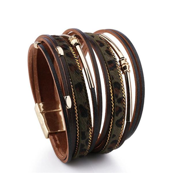 charm bracelets leopard leather for women female bangles faux wide multilayer wrap bracelet jewelry 2021, Golden;silver
charm bracelets leopard leather for women female bangles faux wide multilayer wrap bracelet jewelry 2021, Golden;silver