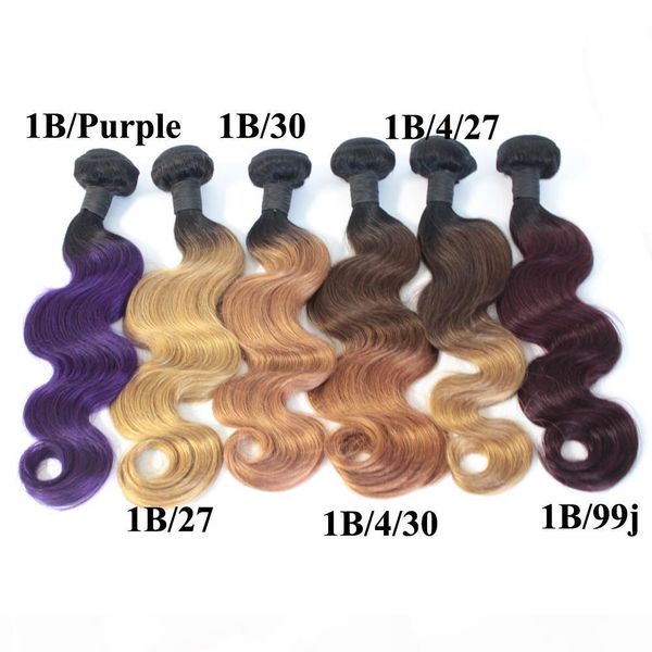 ombre virgin hair bundles brazilian body wave human hair weave two tone weft 1b brown bloned red blue purple peruvian ombre hair, Black
ombre virgin hair bundles brazilian body wave human hair weave two tone weft 1b brown bloned red blue purple peruvian ombre hair, Black