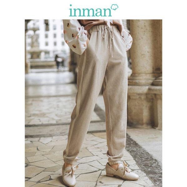 inman spring autumn cotton blending elastic waist split fashion casual women pencil pants lj201130, Black;white
inman spring autumn cotton blending elastic waist split fashion casual women pencil pants lj201130, Black;white