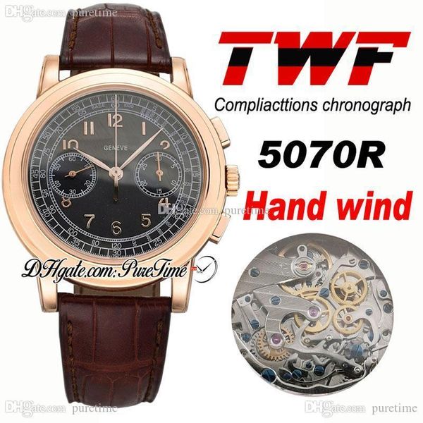 twf platinum compliacttions chronograph 5070j hand winding automatic mens watch 18k rose gold black dial brown leather ptpp puretime p5g7, Slivery;brown
twf platinum compliacttions chronograph 5070j hand winding automatic mens watch 18k rose gold black dial brown leather ptpp puretime p5g7, Slivery;brown