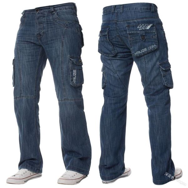 denim jogger men's fashion cargo jeans designer washed denim long pants with pocket plus size patchwork jeans, Blue
denim jogger men's fashion cargo jeans designer washed denim long pants with pocket plus size patchwork jeans, Blue
