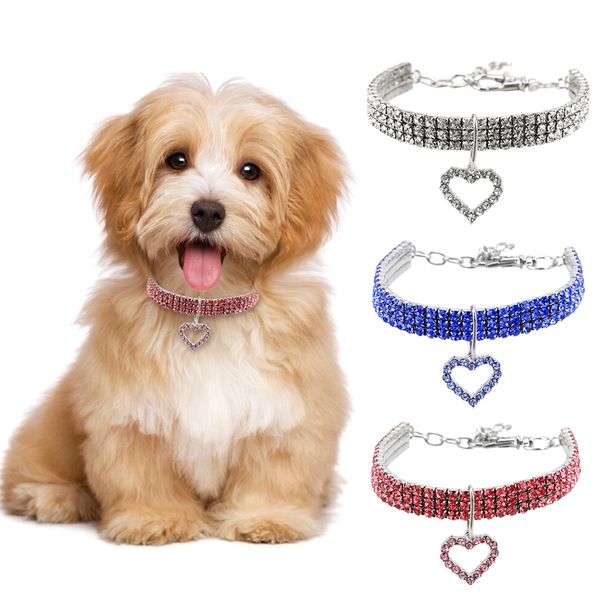 heart shaped dog waterproof 20 + 5cm crystal decoration adjustable pet outdoor protection collar cat 
heart shaped dog waterproof 20 + 5cm crystal decoration adjustable pet outdoor protection collar cat