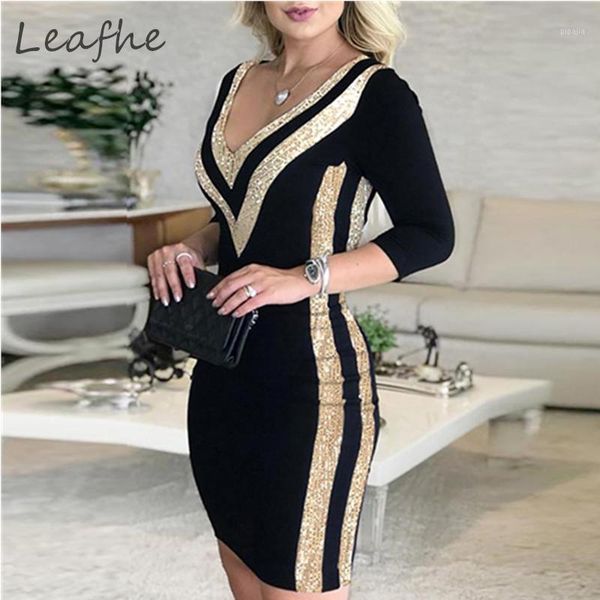 new winter elegant office ladies mini dresses women v neck patchwork leopard sequin dress autumn 3/4 sleeve vintage party dress1, Black;gray
new winter elegant office ladies mini dresses women v neck patchwork leopard sequin dress autumn 3/4 sleeve vintage party dress1, Black;gray