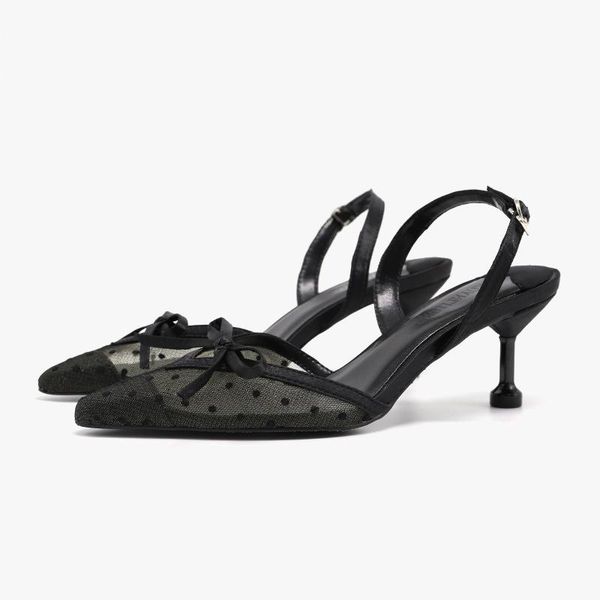 6cm pumps 2021 autumn breathable pointed net yarn bow buckle young fashion women's thin fashion thin heeled sandals, Black
6cm pumps 2021 autumn breathable pointed net yarn bow buckle young fashion women's thin fashion thin heeled sandals, Black