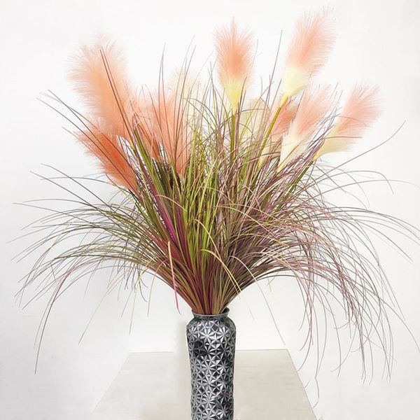 large artificial reed ornaments 5 heads artificial plants cattail dog tails for flower arrangement decoration onion grass decor
large artificial reed ornaments 5 heads artificial plants cattail dog tails for flower arrangement decoration onion grass decor