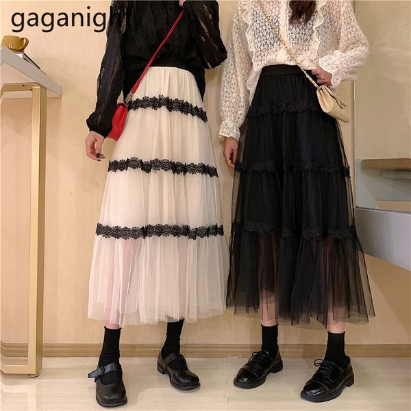 gaganight mesh fashion lace patchwork women skirt elastic high waist long skirts 2020 autumn winter female chic a line fladas y1214, Black
gaganight mesh fashion lace patchwork women skirt elastic high waist long skirts 2020 autumn winter female chic a line fladas y1214, Black