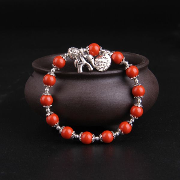 bracelet beaded 8mm elephant pendant natural cinnabar fashion buddhism yoga jewelry for women, Black
bracelet beaded 8mm elephant pendant natural cinnabar fashion buddhism yoga jewelry for women, Black