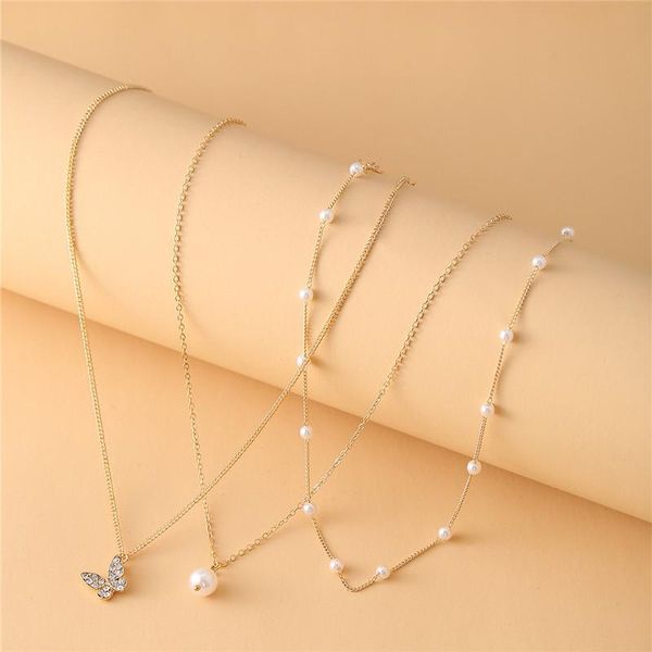 chokers fashion butterfly necklaces for women multi-layer chain gold choker necklace korean style pearl jewelry collar, Golden;silver
chokers fashion butterfly necklaces for women multi-layer chain gold choker necklace korean style pearl jewelry collar, Golden;silver
