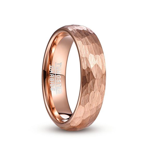 nuncad brand tungsten carbide ring 6mm wide rose gold plated faceted tungsten ring ring, Silver
nuncad brand tungsten carbide ring 6mm wide rose gold plated faceted tungsten ring ring, Silver