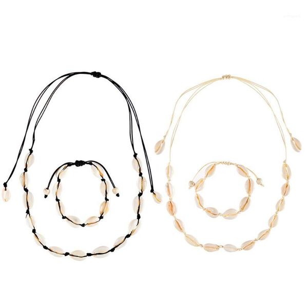 earrings & necklace fashion bohemian jewelry set women shell charm bracelet handmade beach party knot 1, Silver
earrings & necklace fashion bohemian jewelry set women shell charm bracelet handmade beach party knot 1, Silver