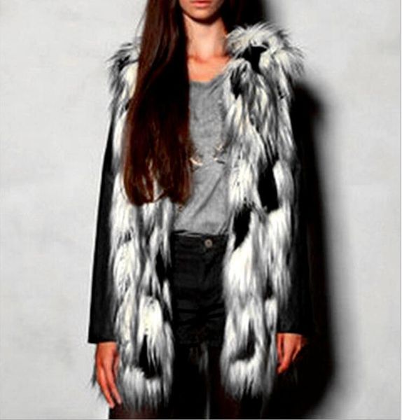 fashion autumn/winter europe and america autumn/winter new style mixed color long fur vest artificial fox fur mid-length coat, Black;white
fashion autumn/winter europe and america autumn/winter new style mixed color long fur vest artificial fox fur mid-length coat, Black;white