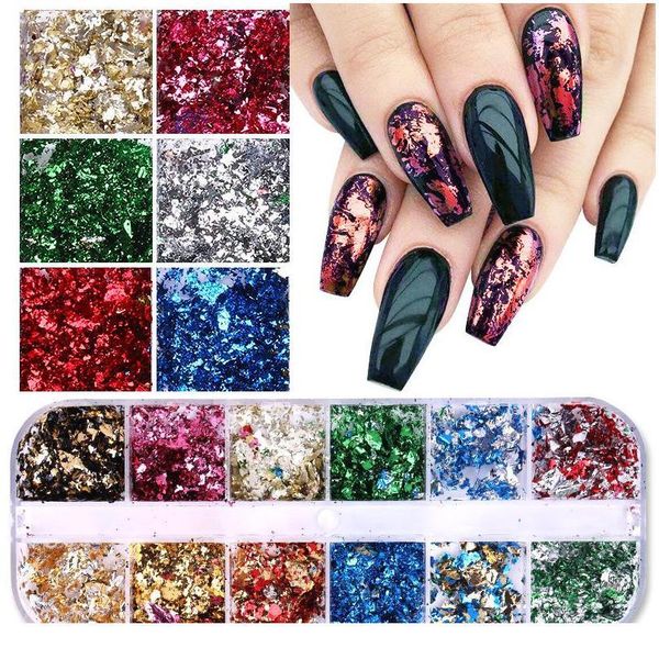 1box gold silver green nail art foil paper colorful irregular aluminum nail sticker glitter gel polish de jllnwx, Silver;gold
1box gold silver green nail art foil paper colorful irregular aluminum nail sticker glitter gel polish de jllnwx, Silver;gold