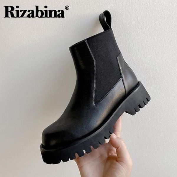boots rizabina women short leather thick bottom woman ankle fashion winter shoes outdoor footwear size 33-40, Black
boots rizabina women short leather thick bottom woman ankle fashion winter shoes outdoor footwear size 33-40, Black