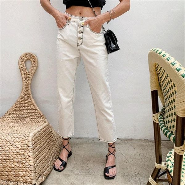 hzirip beige elegant single-breasted elastic new straight simple plus casual loose solid ankle-length denim jeans trousers1, Blue
hzirip beige elegant single-breasted elastic new straight simple plus casual loose solid ankle-length denim jeans trousers1, Blue