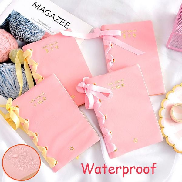 New Arrival Waterproof Notebook Cute Lovely Pink Girl Diary Planner Notepad For School Office Supplies Kawaii Stationery Gift