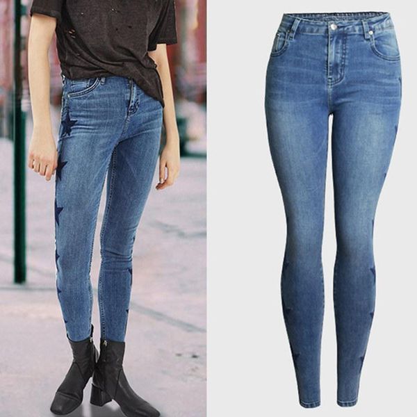 mid high waist jeans woman fashion mom jeans side five-pointed star skinny woman blue trousers women1
mid high waist jeans woman fashion mom jeans side five-pointed star skinny woman blue trousers women1